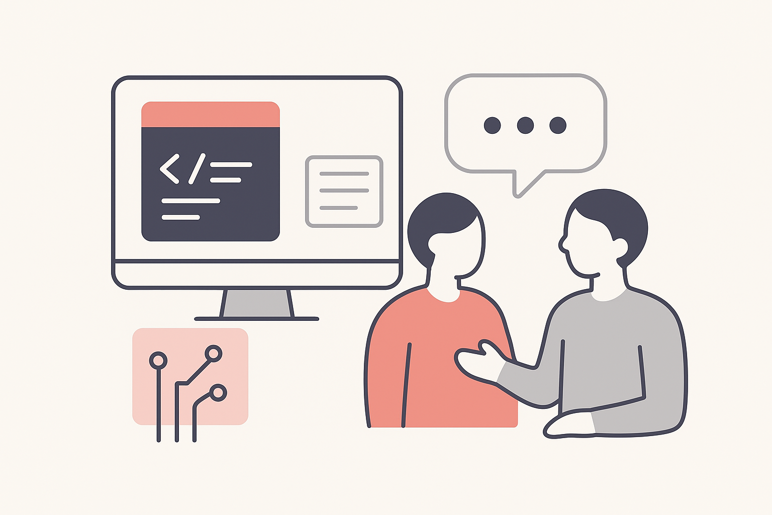 Konsulent jobber på laptop — programmering, opplæring og oppsett av digitale prosesser