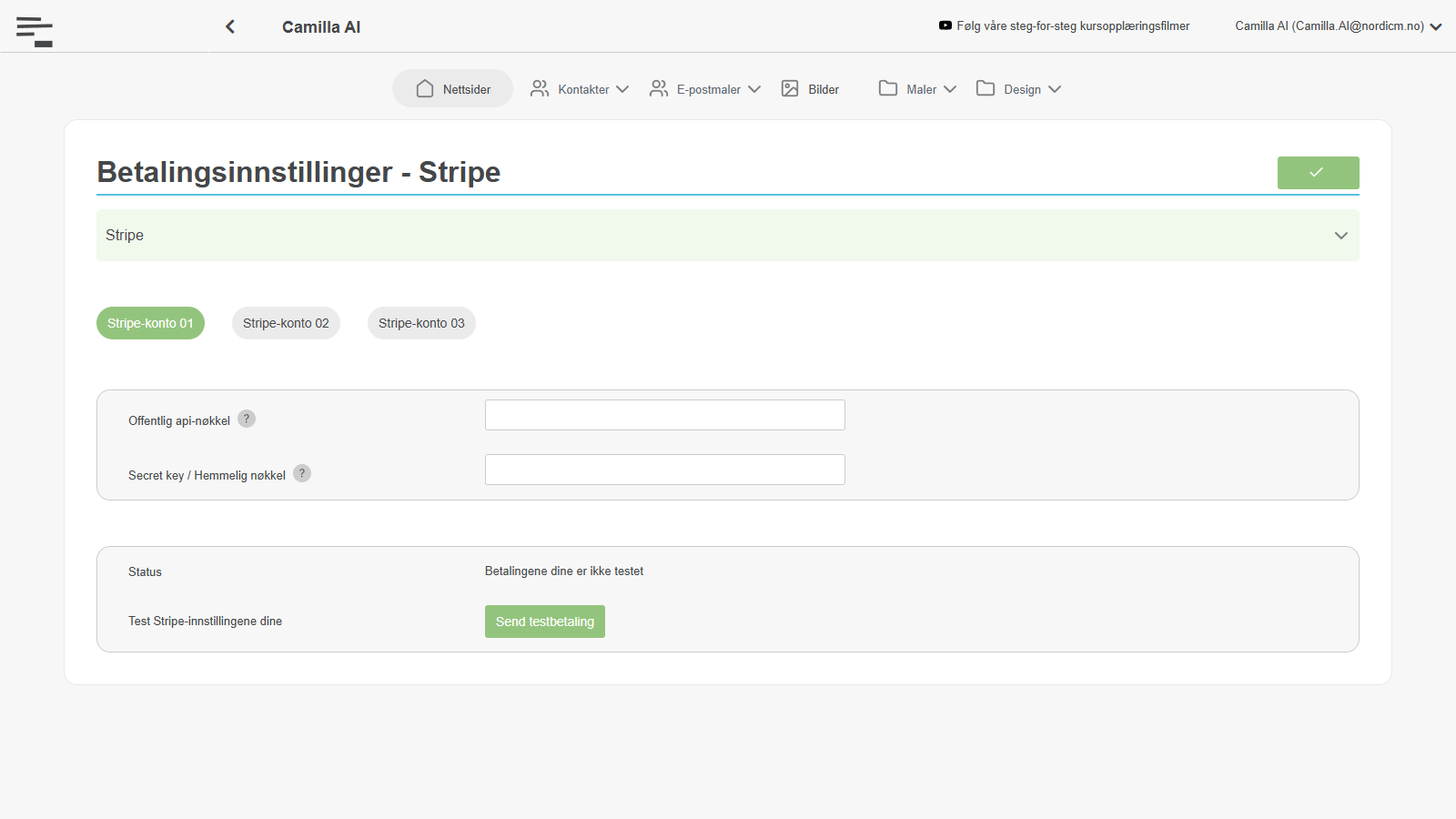 Her finner du «Stripe»